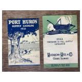 (2) Port Huron + Hudson-Hill & Co. Supply Catalogs