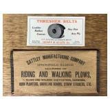 (2) Sattley Mfg. Co. Wallet Notebook + Henry & Allen Ink Blotter