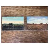 (2) Gas Traction Company 'Big Four 30' Tractor Postcards