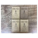 (4) J.I. Case Company Machinery Operators Account Books