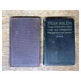 (2) Steam Boilers + Steam Engine Books