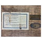 (3) Sandow Engine + Associated Name Plates + Witte Guarantee