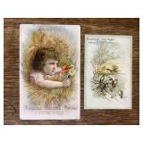 (2) Milwaukee Harvester Co. + Minneapolis Harvester Trade Cards