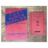 (2) Port Huron Machinery Co. Supplies Catalog + American Thresherman Guide