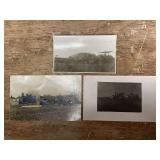 (3) Threshing Postcards + Photo