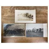 (3) Steam Engine Postcards