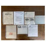 (9) Invoices + Letters