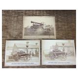 (3) Peerless Steam Engine Advertising Photographs