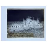 1912 Avery Tractor + Plow Glass Negative