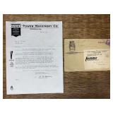 1955 Avery Power Machinery Co. Letter + Envelope