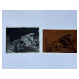 (2) IHC Mogul Postcard and Glass Negative