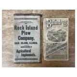 (2) Rock Island Plow Co. Wallet + B.D. Buford & Co. Notebook