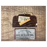 (2) Sattley Mfg Co. Wallet + Aultman, Miller & Co. Trade Card
