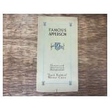 Apperson Bros. Automobile Co. Famous Apperson 'Jack Rabbit' Motor Cars Catalog