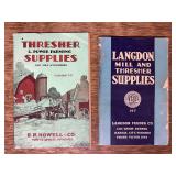 (2) 1937 Langdon Feeder Co. + R.R. Howell & Co. Supply Catalogs