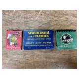 (3) MM, Waukesha, Gramham Plow Matchbooks