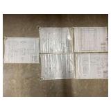 (5) 1910-1911 University of Kansas Mechanical Engineering Department Drawings - Steam Engine Components