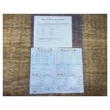 (2) J.I. Case Salesman's Daily Report Forms + Presents Form