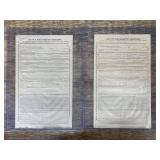 (2) J. I. Case Threshing Machine Co. Engine Order Forms