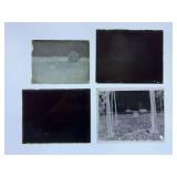 (4) Buildings Glass Negatives