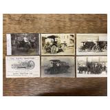 (5) Automotive Postcards