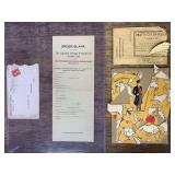 (2) Columbus Carriage & Harness Co. Order Blank + Pratt Food Puzzle