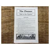 Pioneer Tractor Mfg. Co. 30 Tractor Sales Literature
