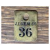 J.I. Case Threshing Machine Co. Tool Tag