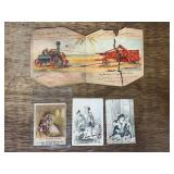 (4) J. I. Case Trade Cards