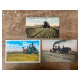 (3) Steam Engine Postcards