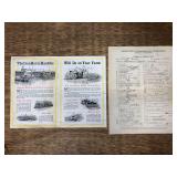 (2) Samson Iron Horse Sales Literature + Boiler Test Report