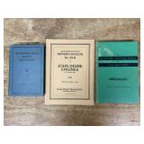(3) John Deere Farm Machinery Books + Engines Manual