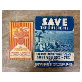 (2) Hudson Machinery & Supply Co. + Irving's Tractor Lug Co. Catalogs