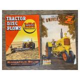 (2) MM Z Tractor + Disc Plow Sales Literature
