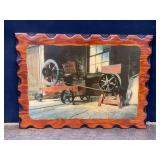 New Holland Engine Picture on Wood