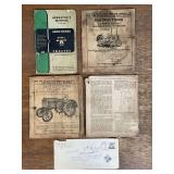 (4) John Deere Tractor Manuals