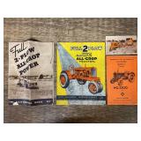 (4) Allis Chalmers Sales Literature, Postcard, Manual
