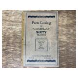 1929 Caterpillar Sixty Tractor Parts Catalog