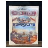 John Deere Plows SS Metal Sign - Reproduction