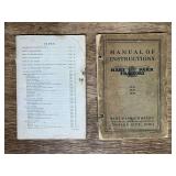 (2) Hart-Parr Tractor Manuals