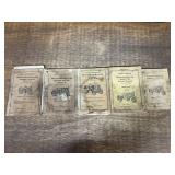 (5) IHC McCormick-Deering + Farmall Tractor Manuals