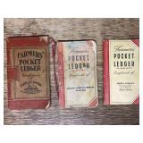 (3) John Deere Farmers Pocket Ledgers