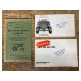 (3) Keck-Gonnerman Co. Sales Literature + Catalog