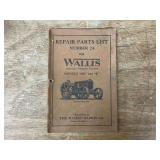 Massey-Harris Wallis Tractor Repair Parts List
