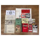 (11) Equipment Manuals and Catalogs