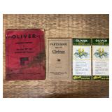 (4) Oliver + Cletrac Sales Literature + Manuals