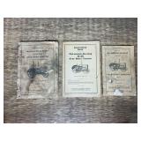 (3) IHC McCormick-Deering Tractor Manuals