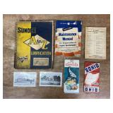 (7) Automotive Manuals, Maps, Postcards