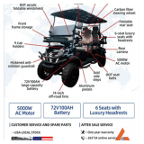 SDLANCH SDLGC100 Six Seater Golf Cart