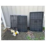 3 Dog Crates & Sprinkler